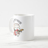 Ebi-body Rock Funny Rocker Sushi Pun Koffiemok (Voorkant links)