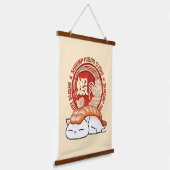 Ebi Shrimp Sushi Cat Hangend Wandkleed (Gebogen)