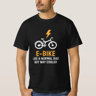 EBike als een normale bike koeler E Bike T-shirt