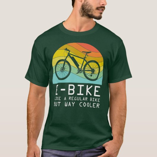 EBike-fietsenmotor met elektrische batterij T-shirt (Voorkant)