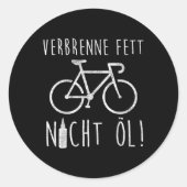 Ebike Fietser Fietsforenzen Milieubescherming Ronde Sticker (Voorkant)