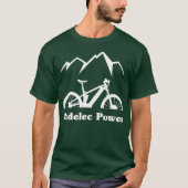 EBike Pedelec Power Bicycle Battery Mountain T-shirt (Voorkant)