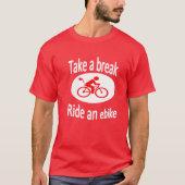 Ebike-t-shirt voor mannen t-shirt (Voorkant)
