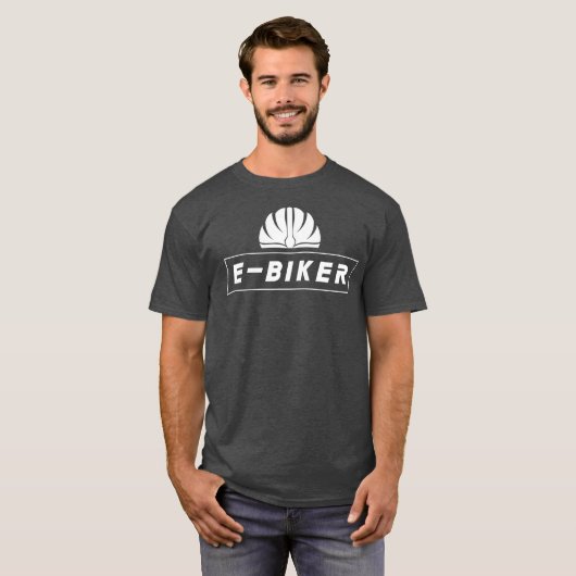 EBiker EBike cyclist Rider Electric Bicycle T-shirt (Voorkant volledig)