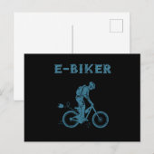 EBiker Electric Bike EBike Cycling Cyclist Gift Briefkaart (Voorkant / Achterkant)