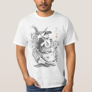 Ebisu - God van de Geviste & Commerciële (inktschi T-shirt