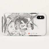 Ebisu - God van Visserij & Handel (inkt schilderin Case-Mate iPhone Case (Achterkant (horizontaal))
