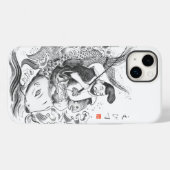 Ebisu - God van Visserij & Handel (inkt schilderin Case-Mate iPhone Case (Achterkant (horizontaal))