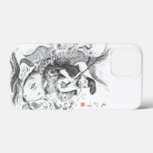 Ebisu - God van Visserij & Handel (inkt schilderin Case-Mate iPhone Case (Achterkant (horizontaal))