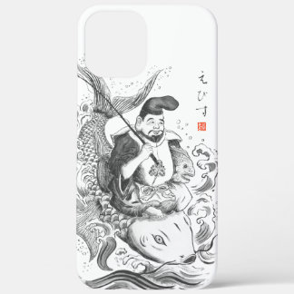 Ebisu - God van Visserij & Handel (inkt schilderin Case-Mate iPhone Case