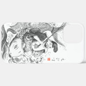 Ebisu - God van Visserij & Handel (inkt schilderin Case-Mate iPhone Case (Achterkant (horizontaal))