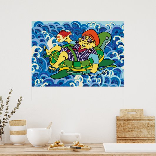 Ebisu in het poster van de zomer (Keuken)