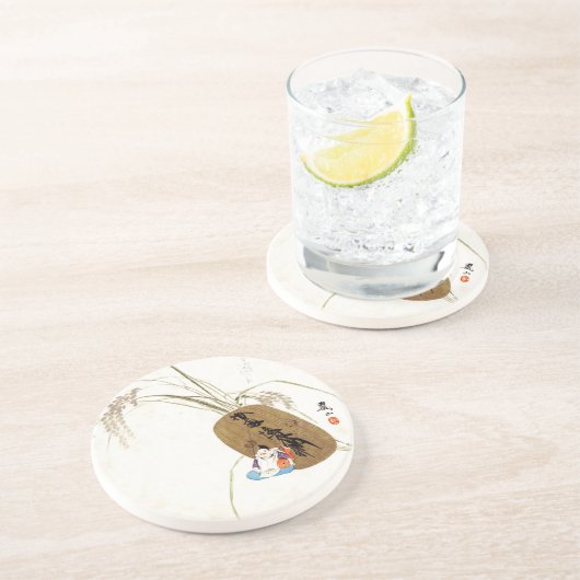 Ebisu Zandsteen Onderzetter (Zijkant)