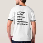 ebitda is je vriend. t-shirt (Achterkant volledig)