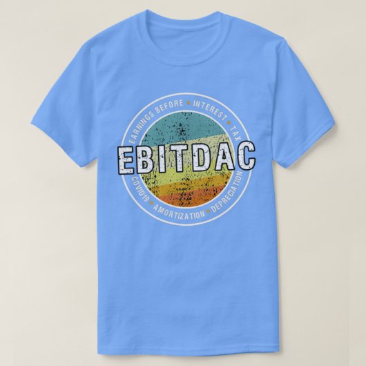 EBITDAC-inkomsten vóór rentesubsidie en COVID19 R T-shirt (Design voorkant)