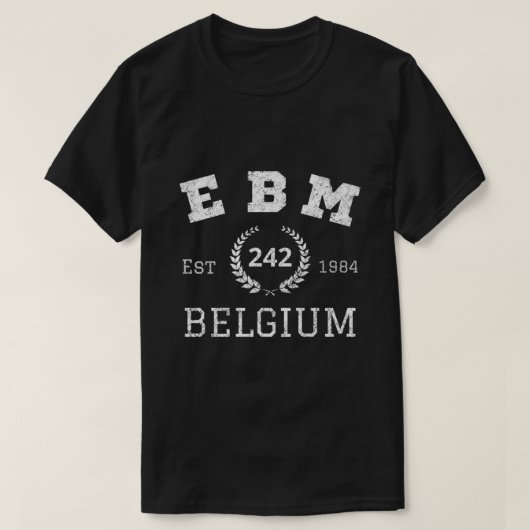 EBM 242 België Logo Essential T-Shirt (Design voorkant)