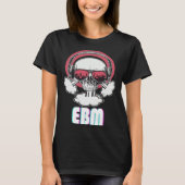 EBM Disco Techno Trance Skull T-shirt (Voorkant)