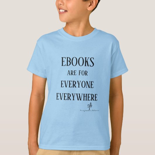 Eboekt iedereen overal Unisex-Kinderen T-shirt (Voorkant)