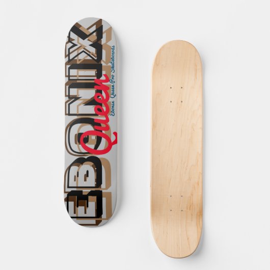 EBONIX QUEEN 7,3/4-inch skateboard deck (Voorkant)