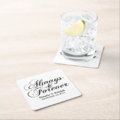 Ebony Altijd en altijd Onderzetters voor bruiloft (Insitu)