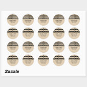 Ebony Art Deco Border Save the Date Stickers (Vel)