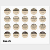 Ebony Art Deco Border Wedding Stickers (Vel)