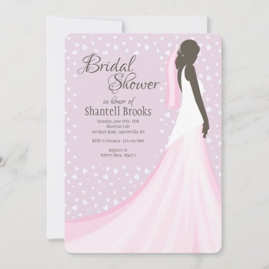 Ebony Bride Vrijgezellenfeest Kaart (Voorkant)