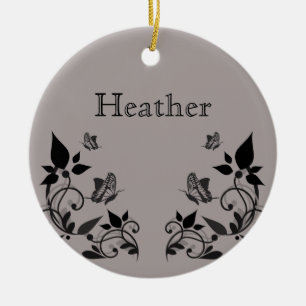 Ebony Butterfly Ornament