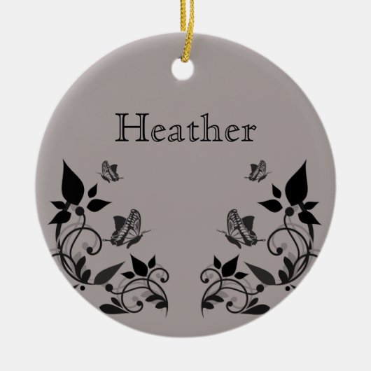 Ebony Butterfly Ornament (Voorkant)