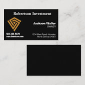 Ebony Calling Card for Any Business Visitekaartje (Voorkant / Achterkant)