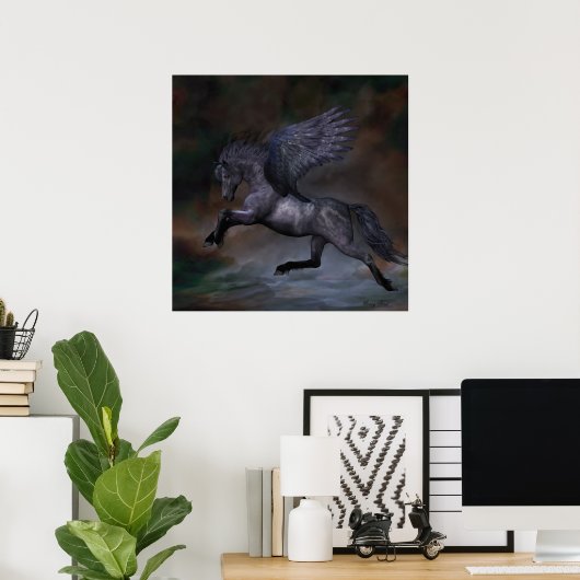 EBONY CANVAS POSTER (Thuiskantoor)