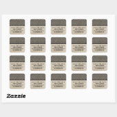 Ebony Chic Chevron Save the Date Stickers (Vel)
