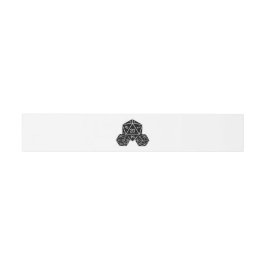 Ebony D20 Dice Wedding Bands Uitnodigingen Wikkel