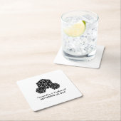 Ebony D20 Dice Wedding Paper-Onderzetters Kartonnen Onderzetters (Insitu)