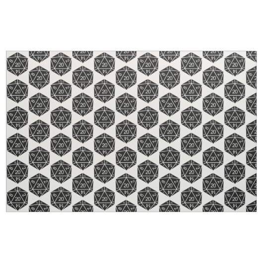 Ebony D20-doestverbinding Stof (Yard (91,4 cm))