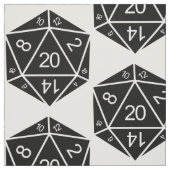 Ebony D20-doestverbinding Stof (Swatch)