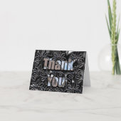 Ebony Dankbaarheid  Bedankkaart (Voorkant)