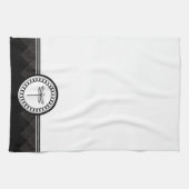 Ebony Dragonfly Emblem Kitchen Towel Theedoek (Horizontaal)