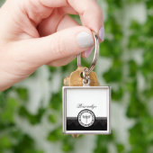 Ebony Dragonfly Emblem Sleutelhanger (Hand)