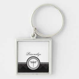 Ebony Dragonfly Emblem Sleutelhanger