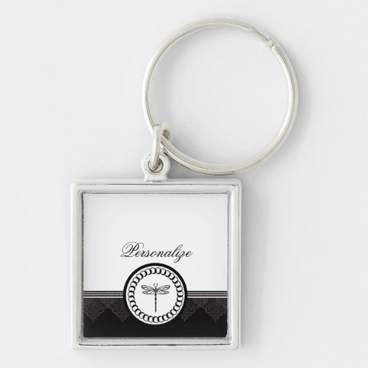 Ebony Dragonfly Emblem Sleutelhanger (Voorkant)