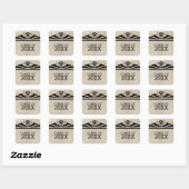 Ebony Elegant Deco Afstuderen Stickers (Vel)