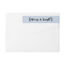 Ebony Elegant Sketched Merry en Bright Holiday