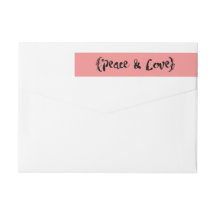 Ebony Elegant Sketted Peace & Love Holiday