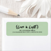 Ebony Elegant Sketting Love & Light Holiday Etiket (Insitu)