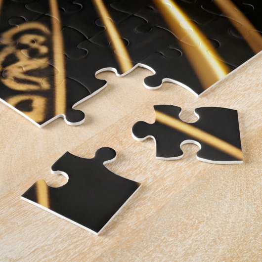 Ebony en Gold Cat Legpuzzel (Zijkant)