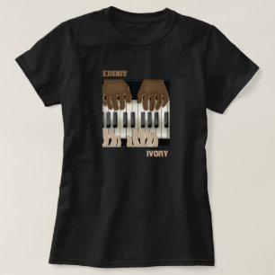 Ebony en Ivoor - Dueling Keyboards T-shirt