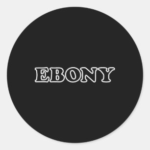 Ebony en ivoren kostuum voor koppels Halloween Adu Ronde Sticker
