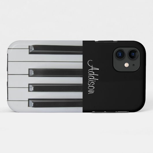 Ebony en Ivory aangepaste tekst Case-Mate iPhone Case (Achterkant (horizontaal))