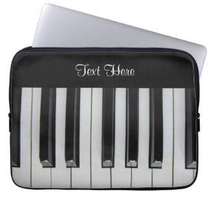 Ebony en Ivory aangepaste tekst Laptop Sleeve